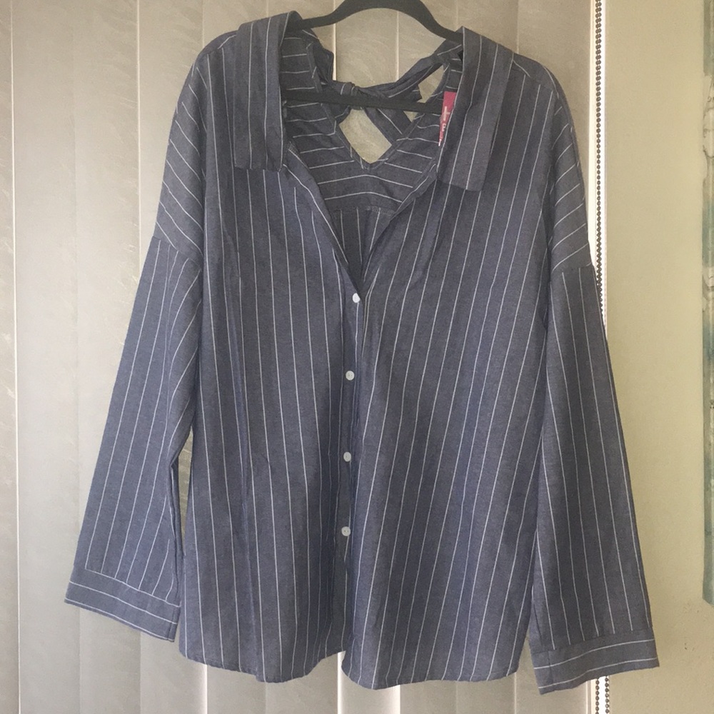 NWT Size Large Button Down Blouse